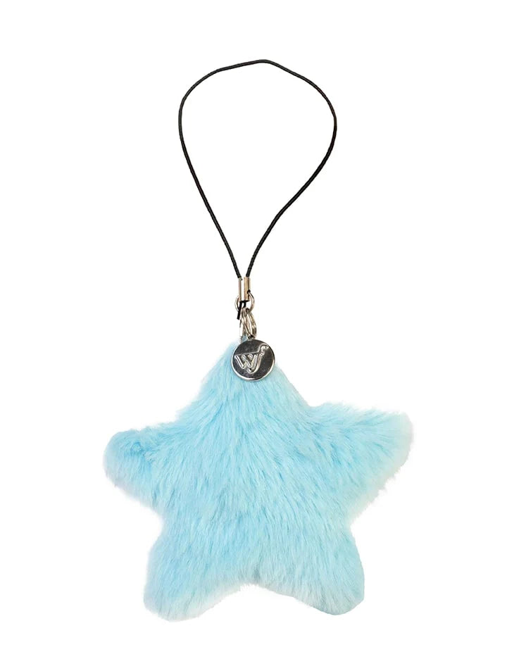 Fluffy Star Charm | Blue