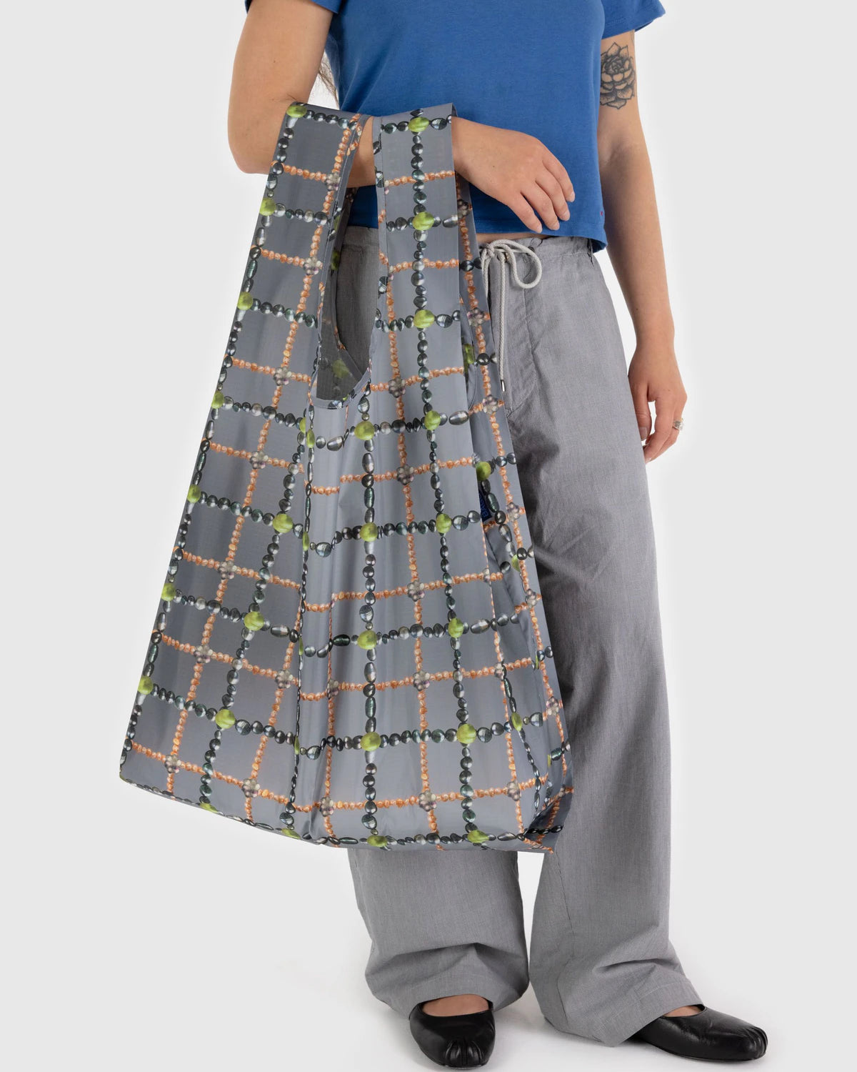 Big Baggu Beaded Plaid