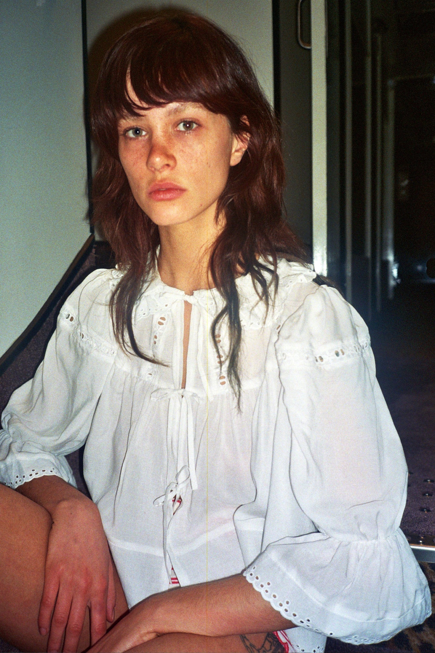 Blouse Dalila en coton léger avec broderies