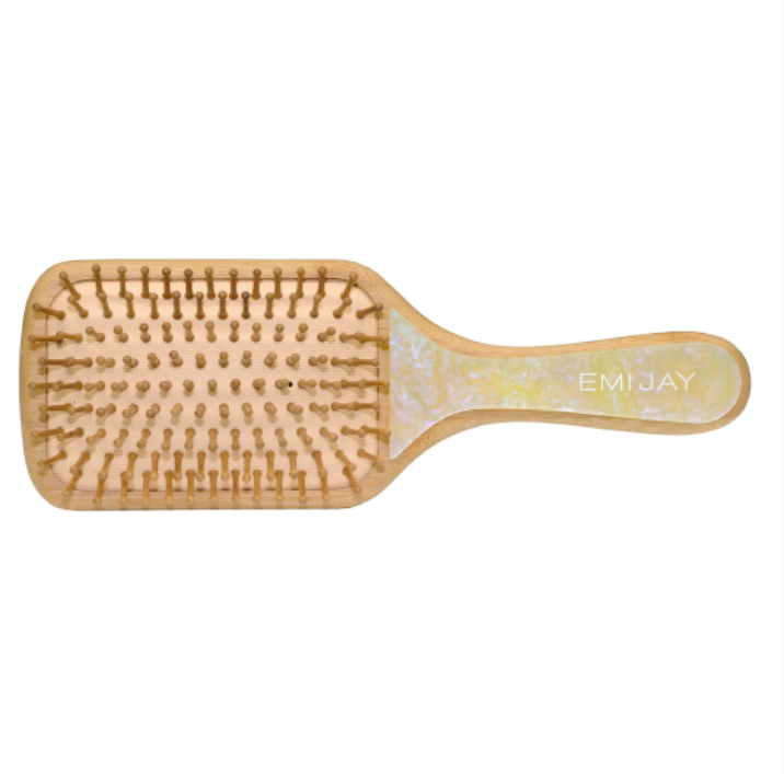 BAMBOO PADDLE BRUSH IN LEMON SUGAR