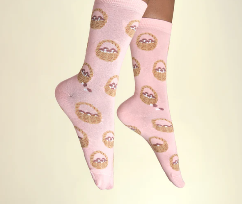 Mushroom Basket Socks