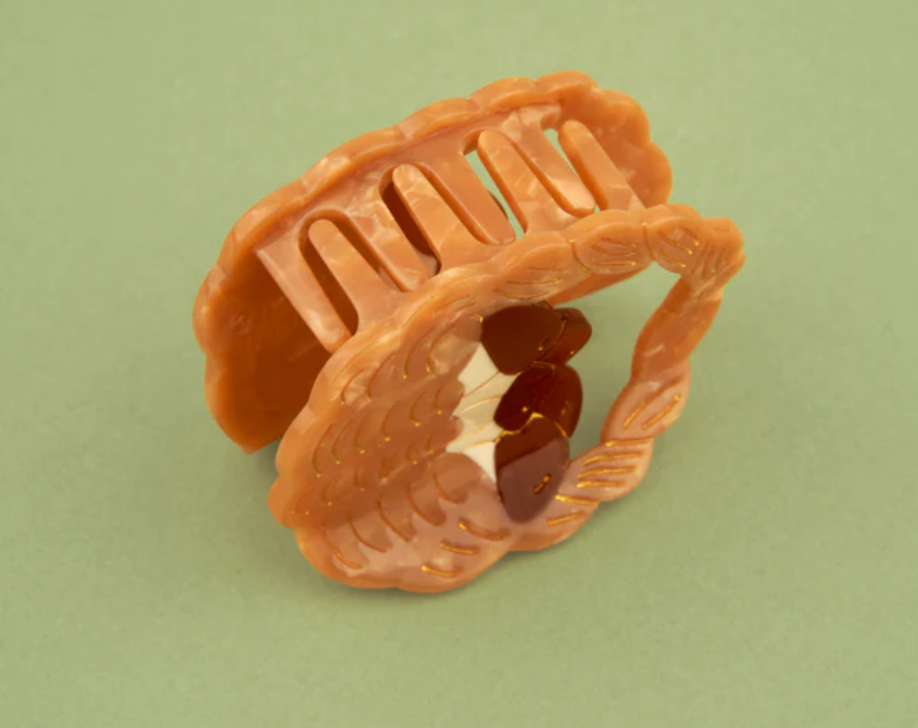 Mushroom Basket Hair Claw