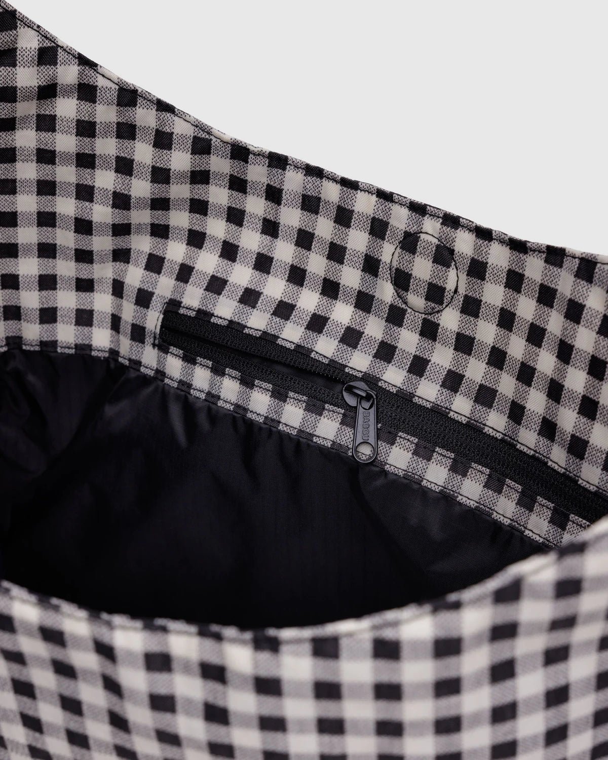 Large Nylon Sling Black & White Gingham