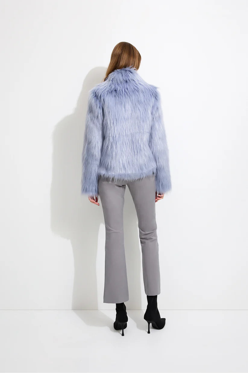 Veste Fur Delish (bleu pastel)