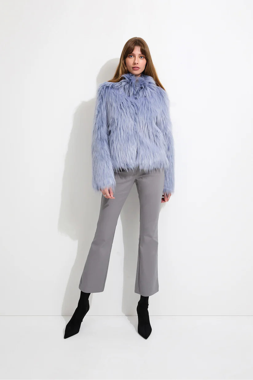 Veste Fur Delish (bleu pastel)