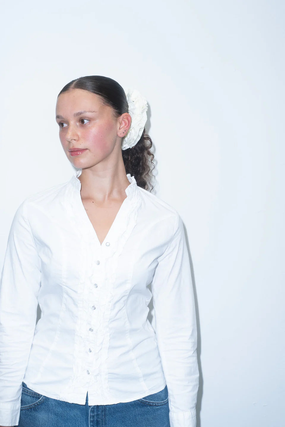 Maillot de bain blanc pour grand-mère