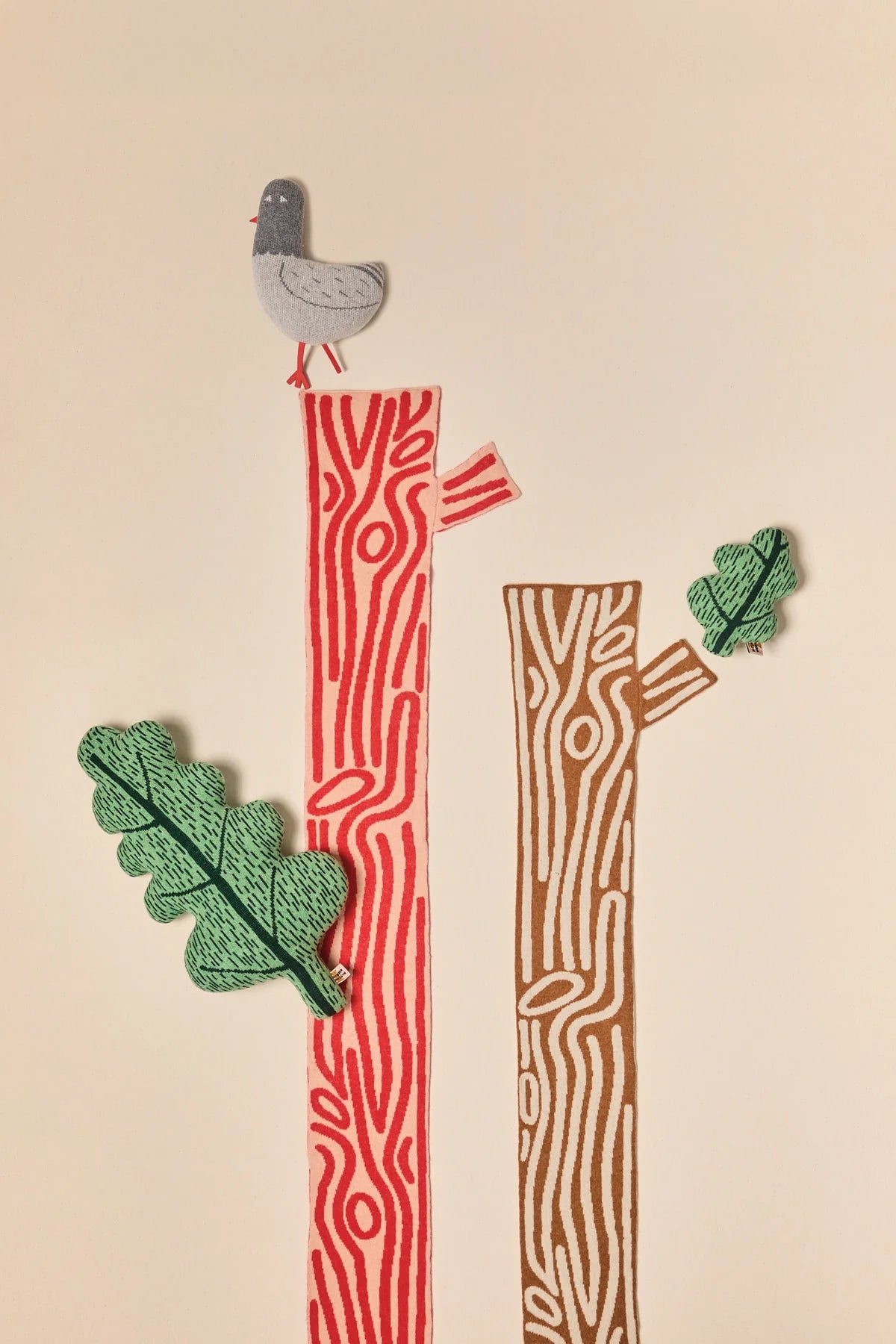 Log Shaped Scarf - Inferno