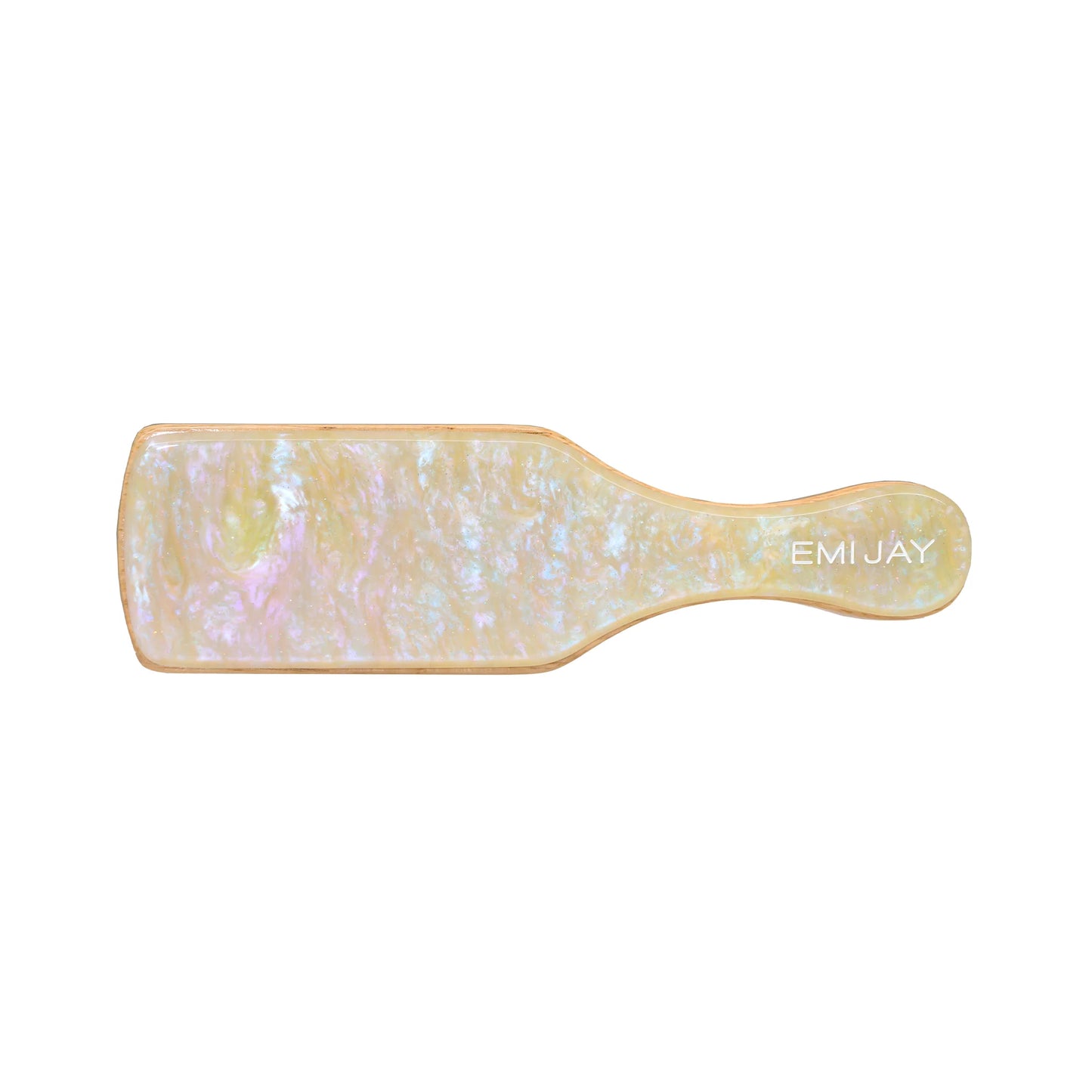 BAMBOO PADDLE BRUSH IN LEMON SUGAR