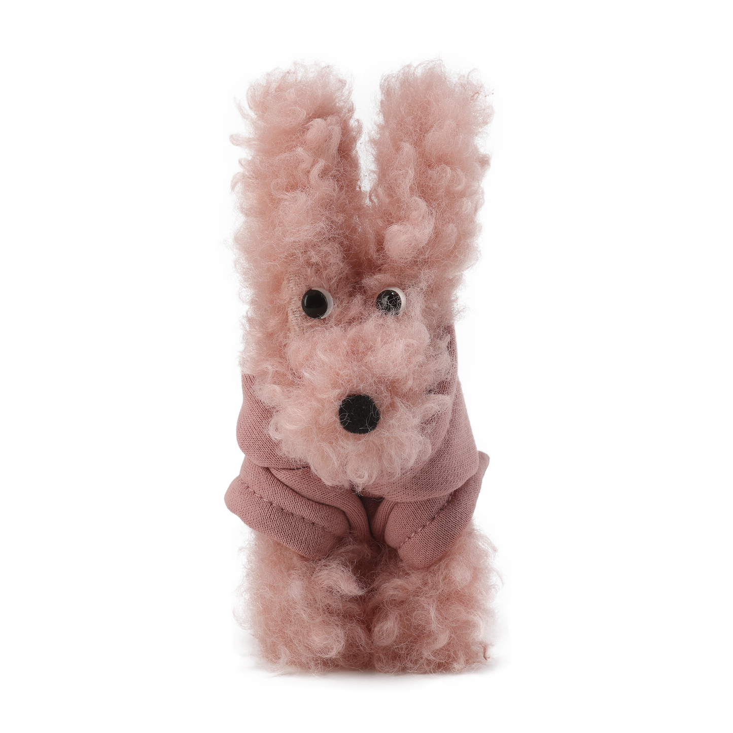 SFSG Pink scribbled puppy wearing a sweatshirt