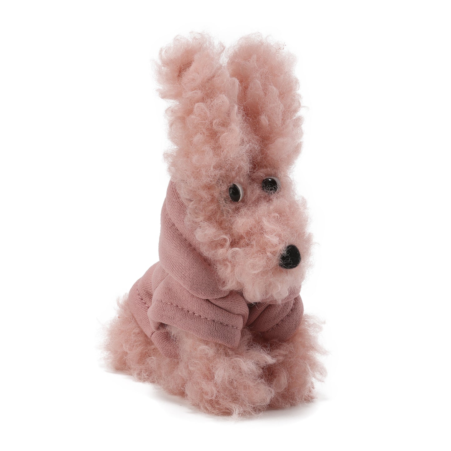 SFSG Pink scribbled puppy wearing a sweatshirt