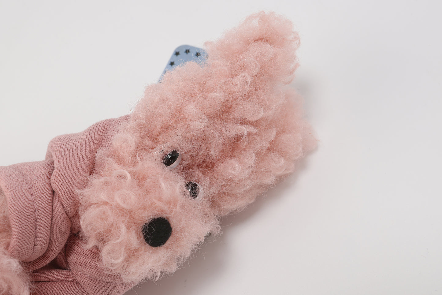 SFSG Pink scribbled puppy wearing a sweatshirt