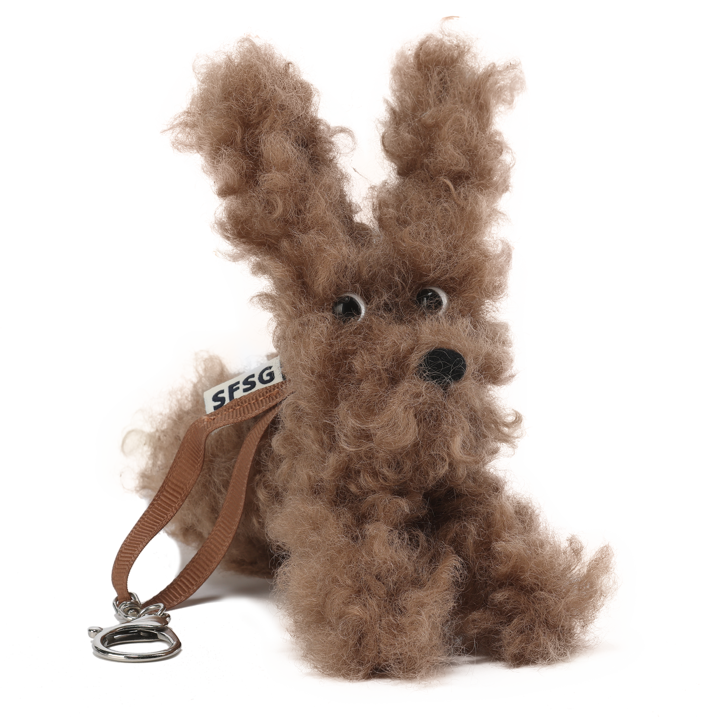 Pendentif chiot griffonné marron SFSG