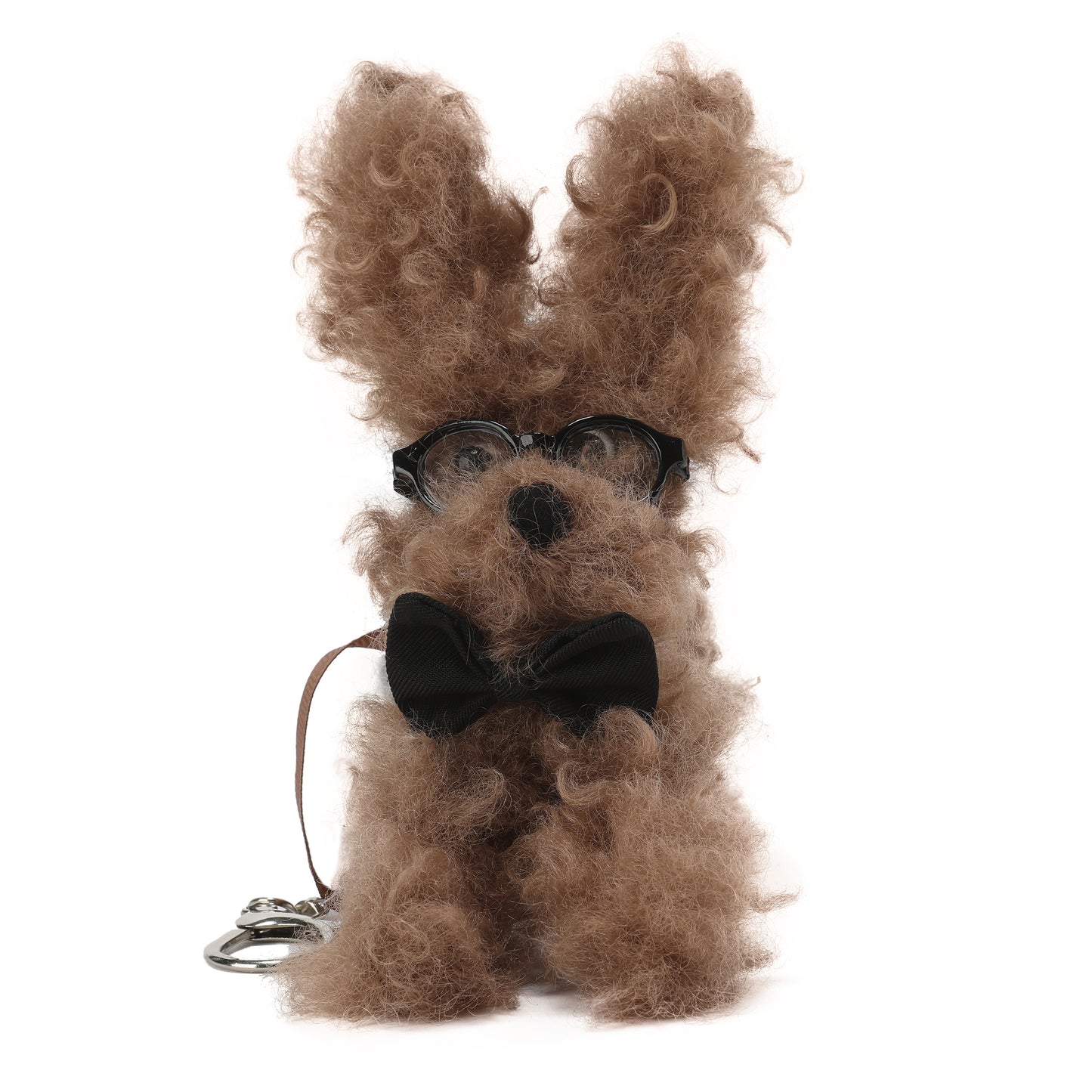 Chiot griffonné marron SFSG avec nœud papillon