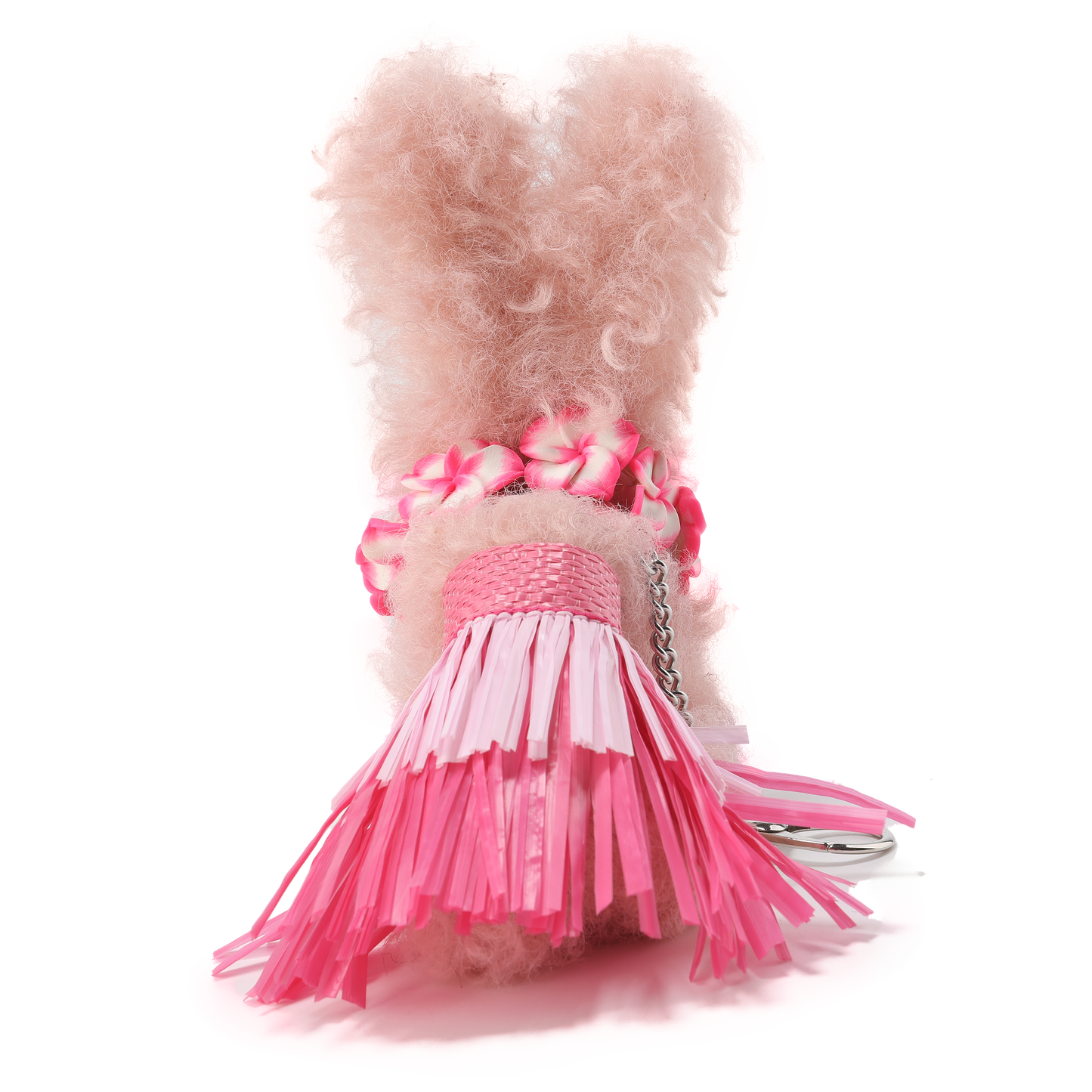 Chiot scribble rose SFSG en jupe hawaïenne