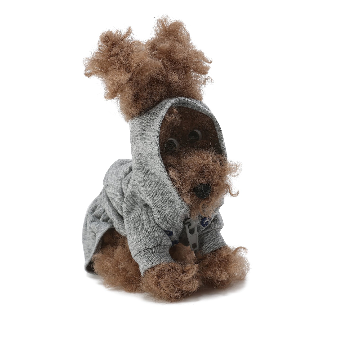 Chiot scribble marron SFSG en vêtements de yoga gris