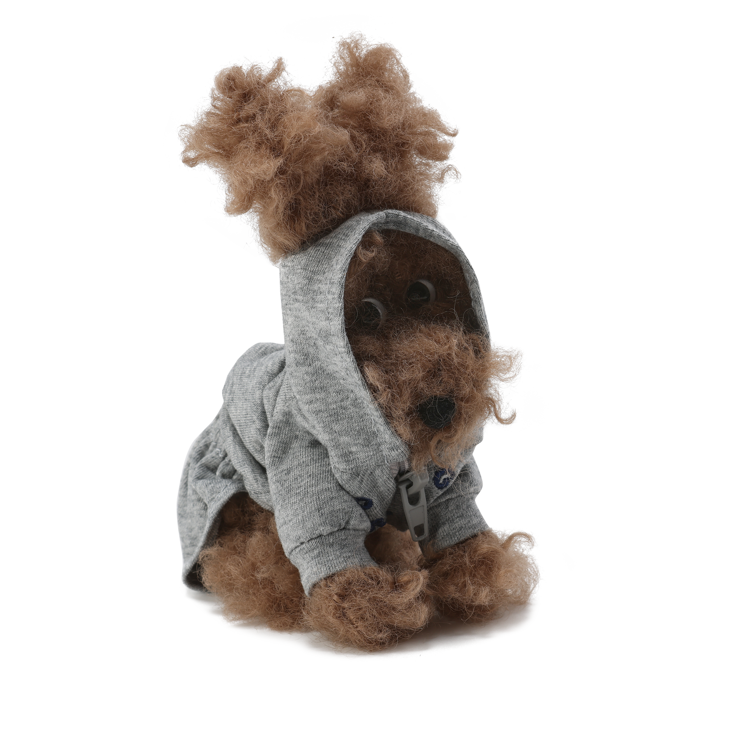 Chiot scribble marron SFSG en vêtements de yoga gris