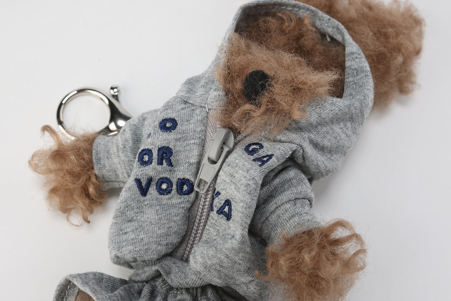 Chiot scribble marron SFSG en vêtements de yoga gris