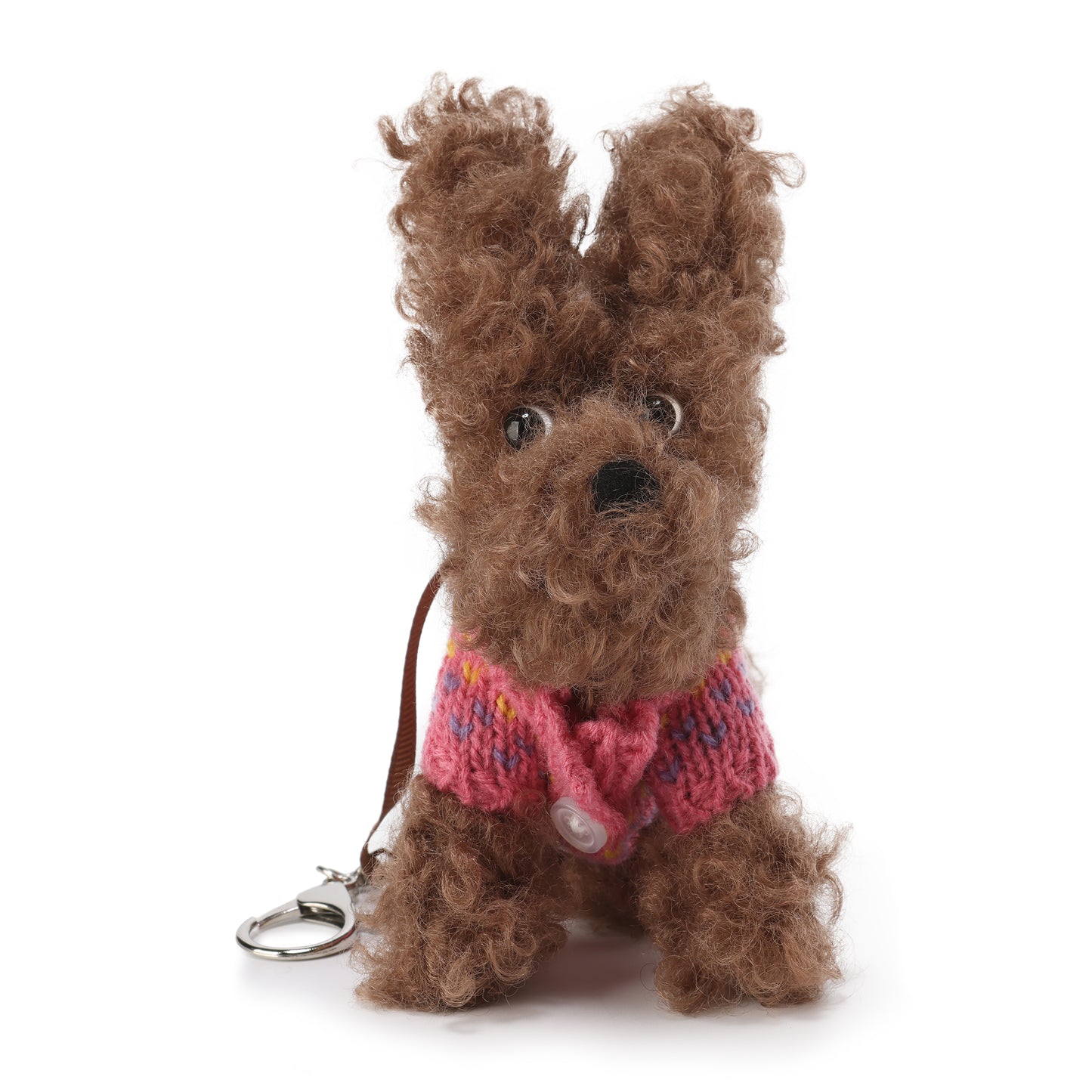 SFSG Brown and pink jacquard puppy sweater