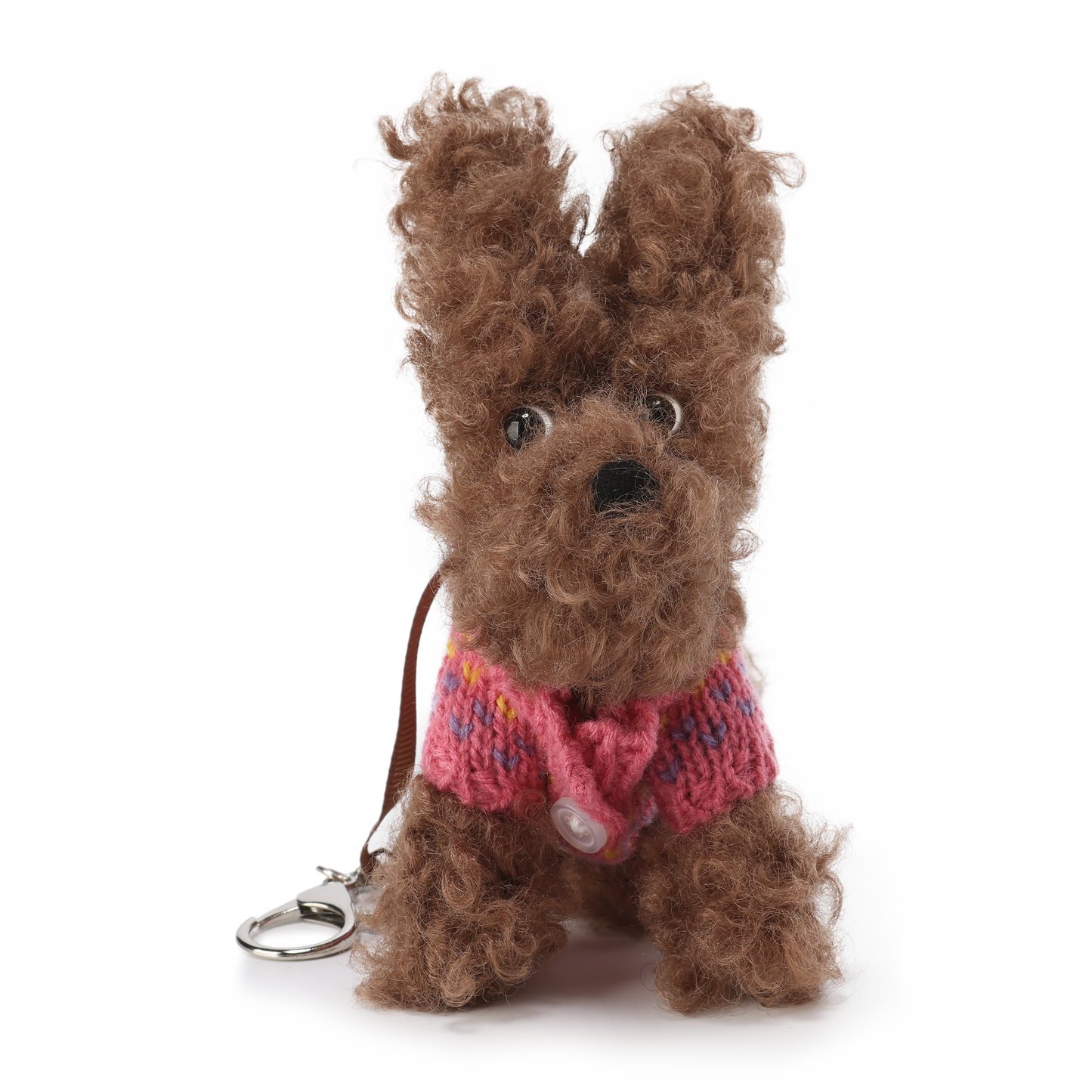 SFSG Brown and pink jacquard puppy sweater