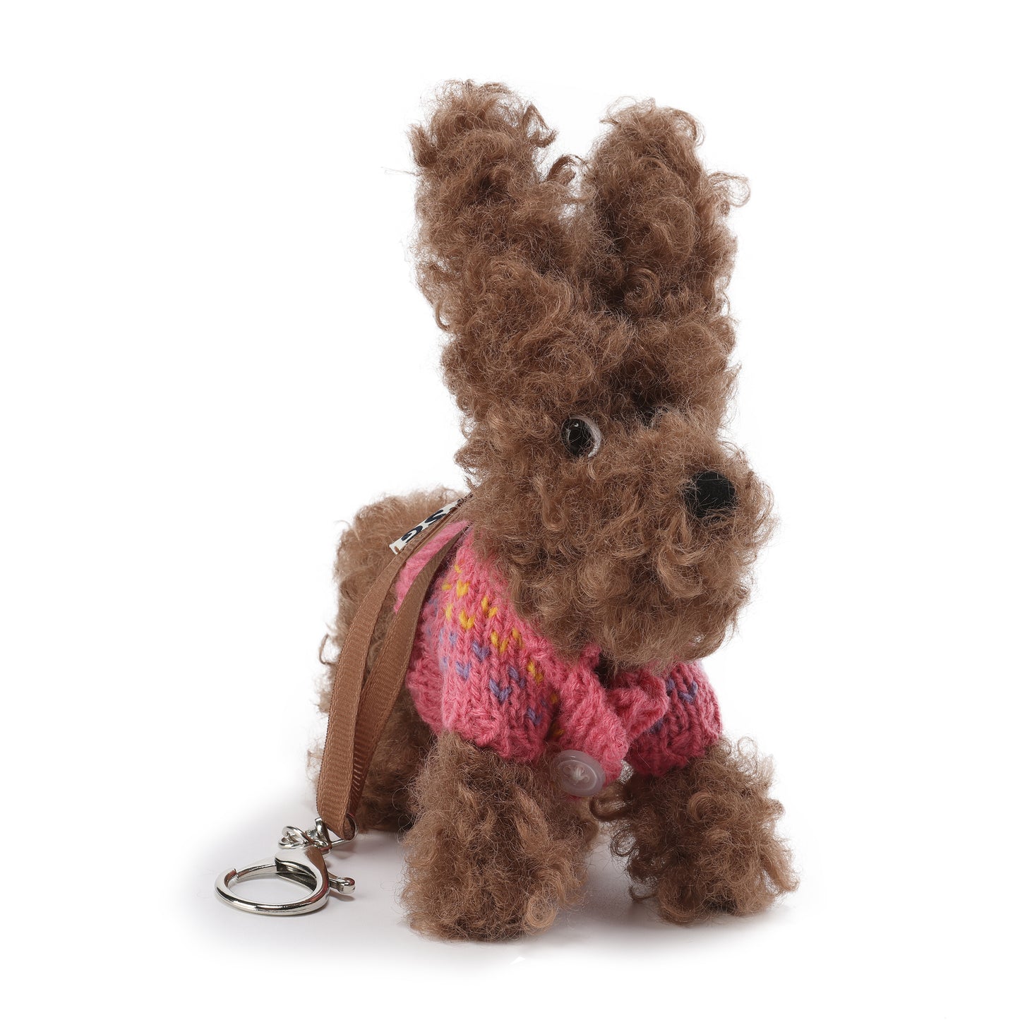 SFSG Brown and pink jacquard puppy sweater