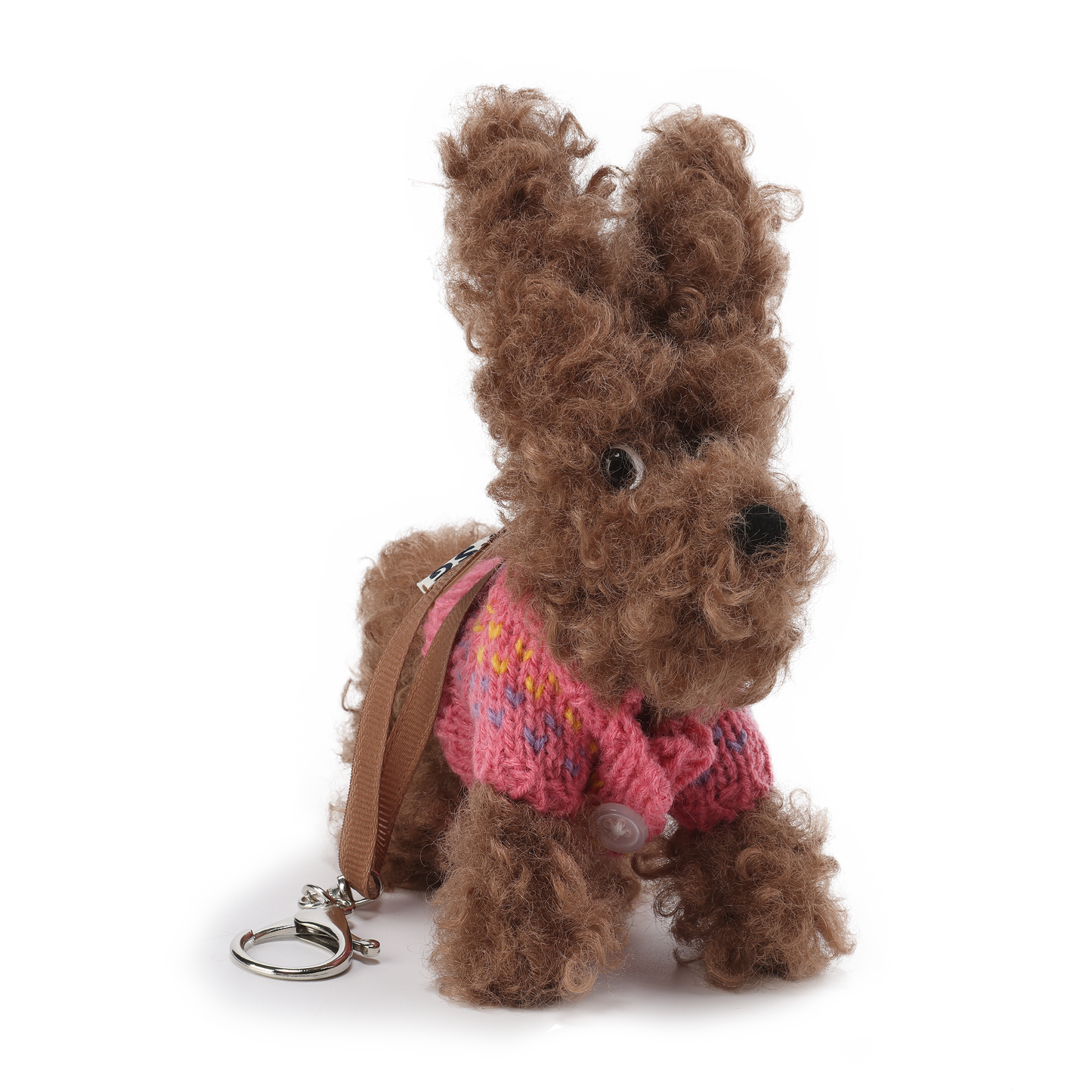 SFSG Brown and pink jacquard puppy sweater