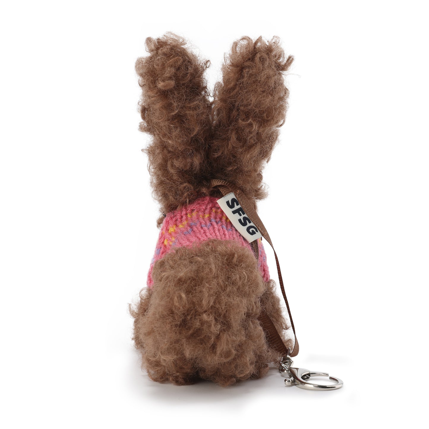SFSG Brown and pink jacquard puppy sweater