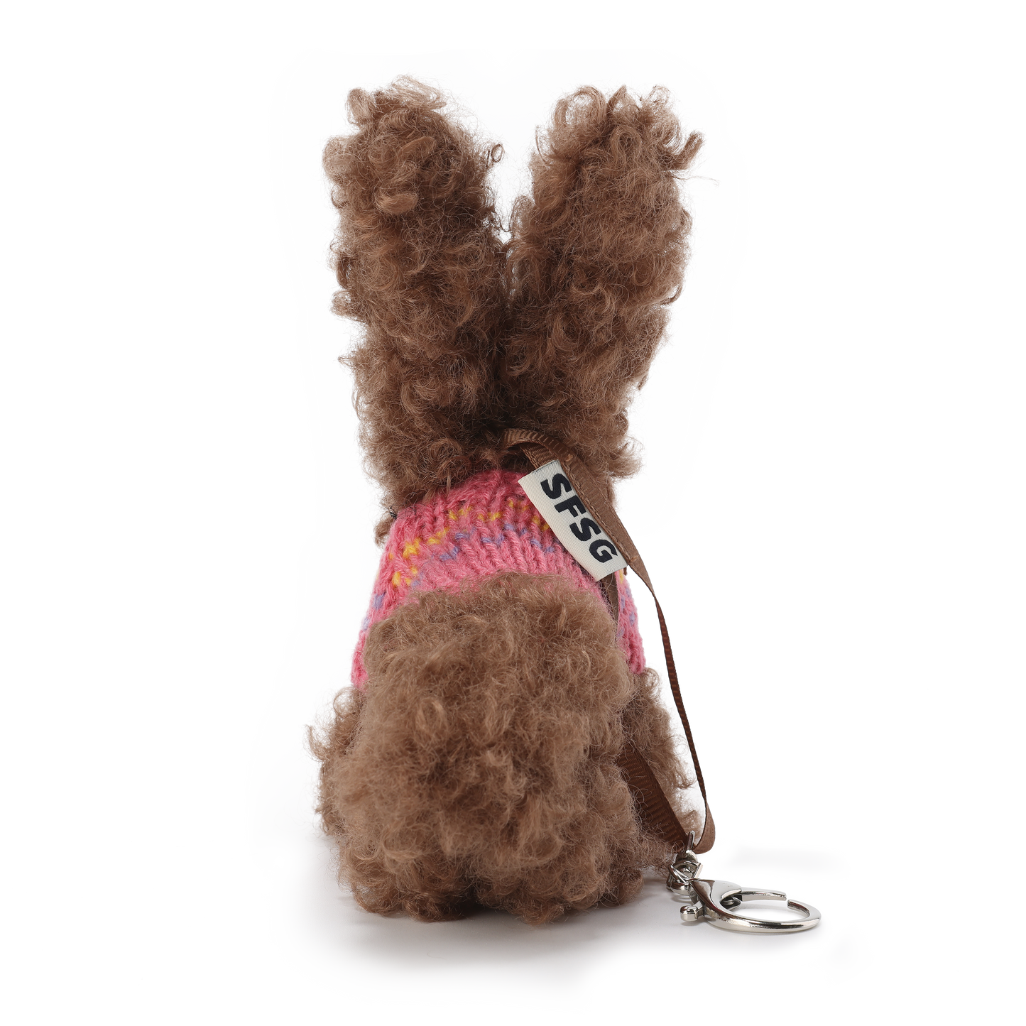 SFSG Brown and pink jacquard puppy sweater