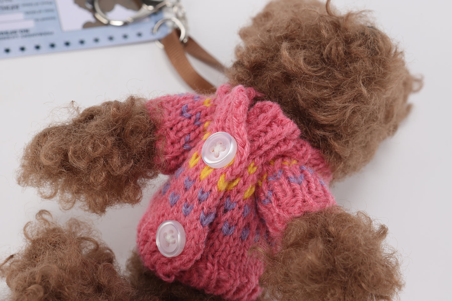 SFSG Brown and pink jacquard puppy sweater