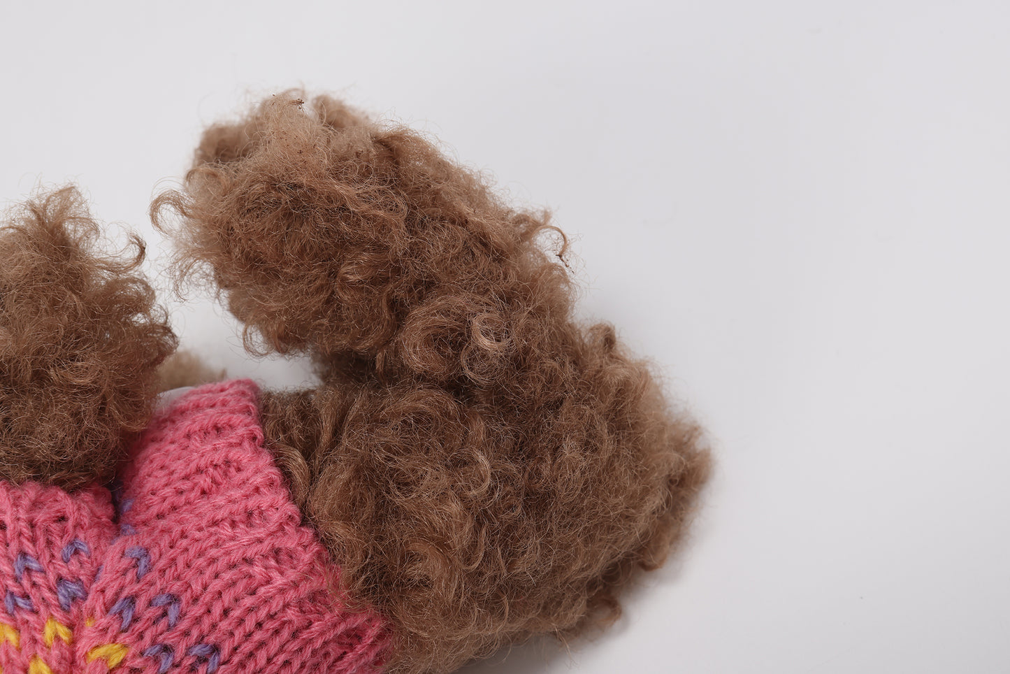SFSG Brown and pink jacquard puppy sweater