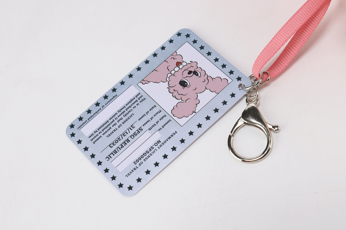 T-shirt à manches courtes rayé rose SFSG pour chiot