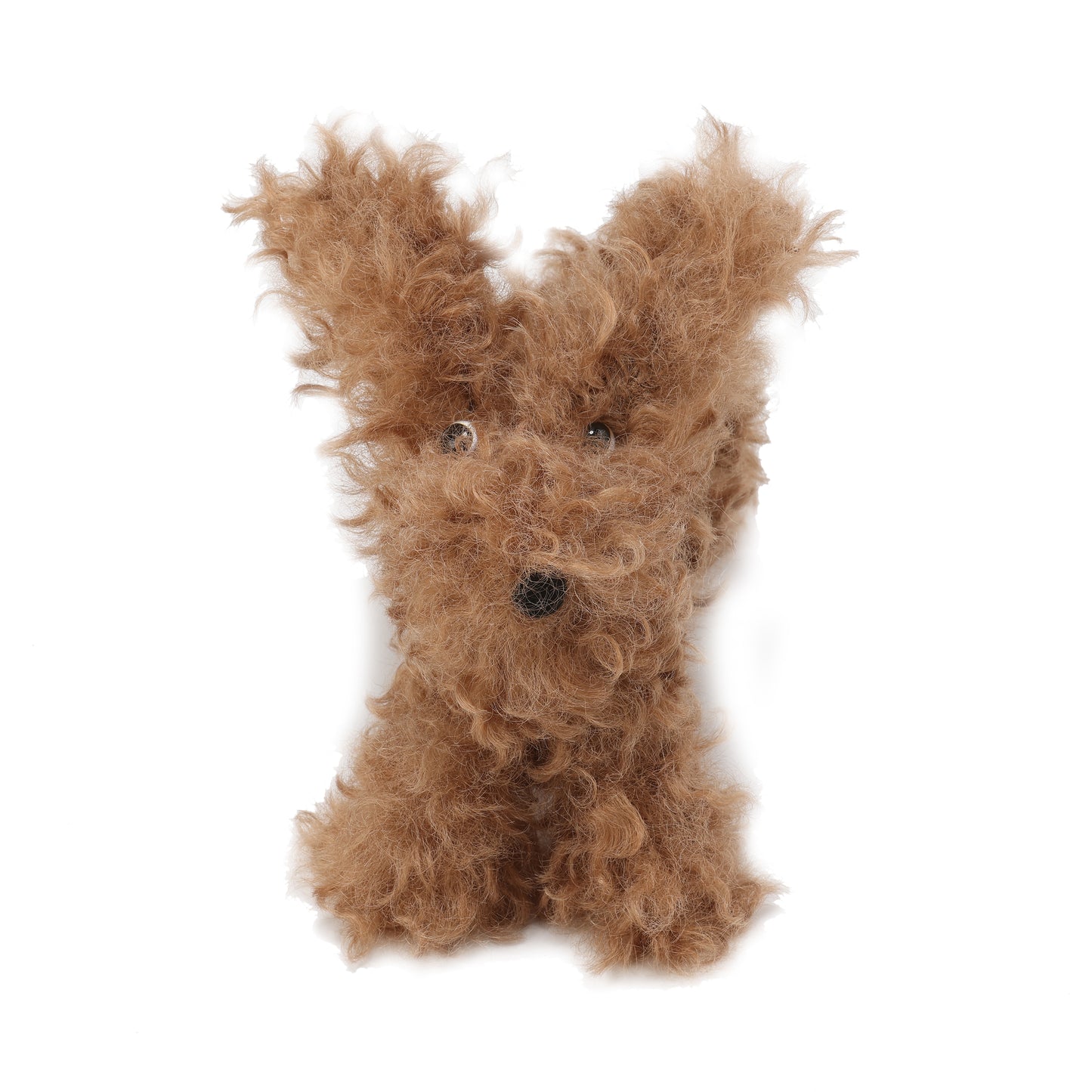 Pendentif chiot griffonné marron SFSG
