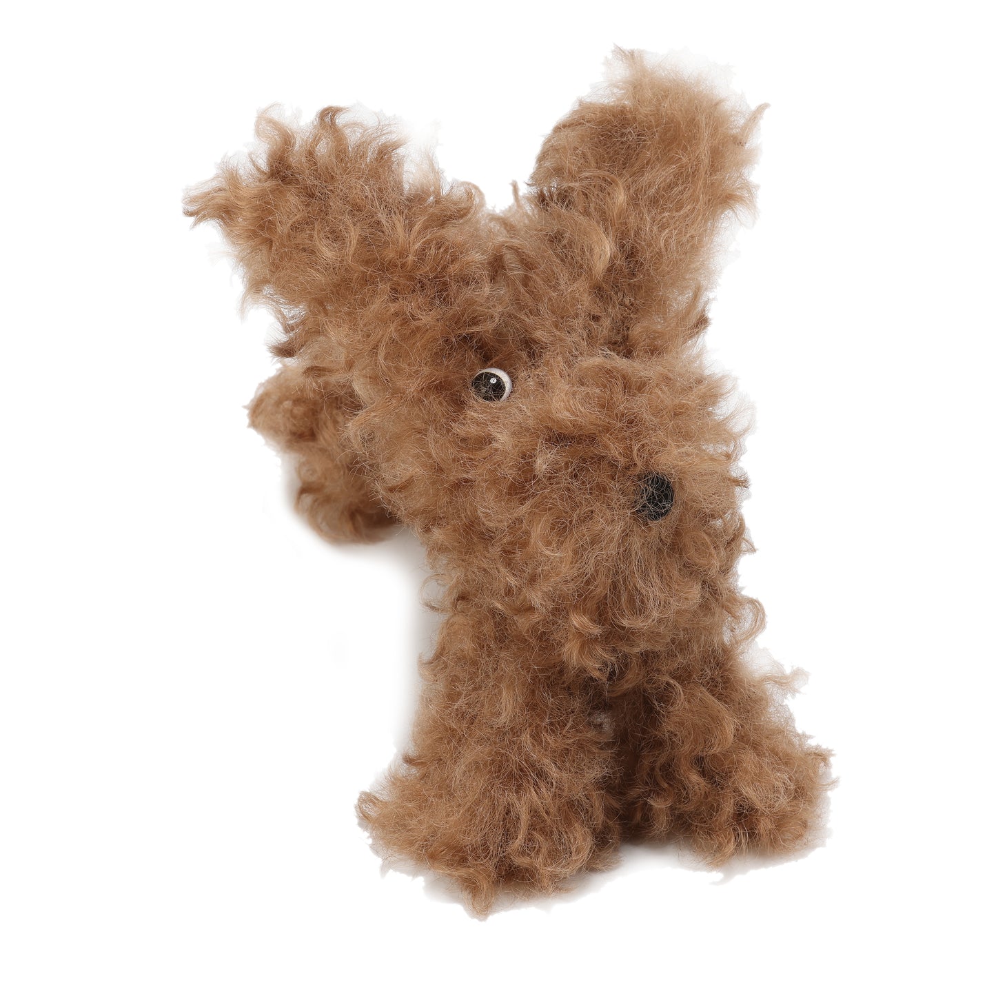 Pendentif chiot griffonné marron SFSG