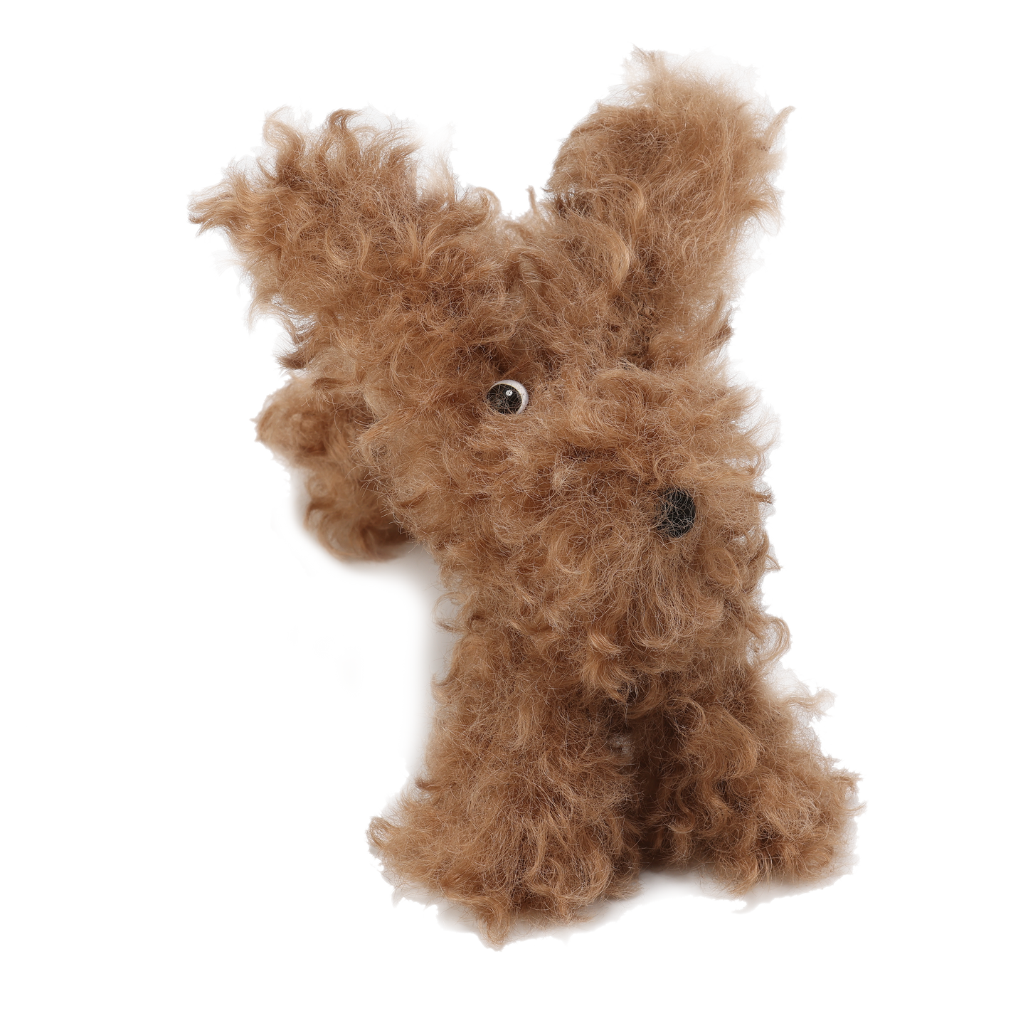 Pendentif chiot griffonné marron SFSG