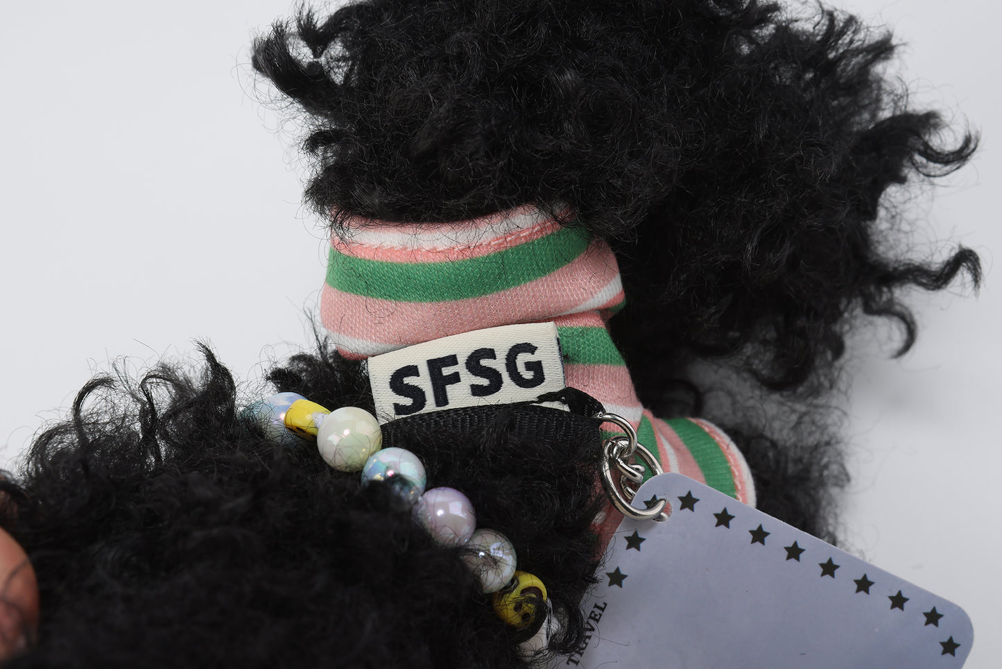 SFSG Black scrawled puppy wearing short sleeves