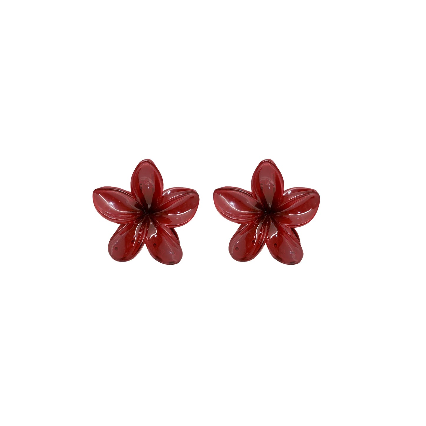 Baby Super Bloom Clip Set in Dark Cherry