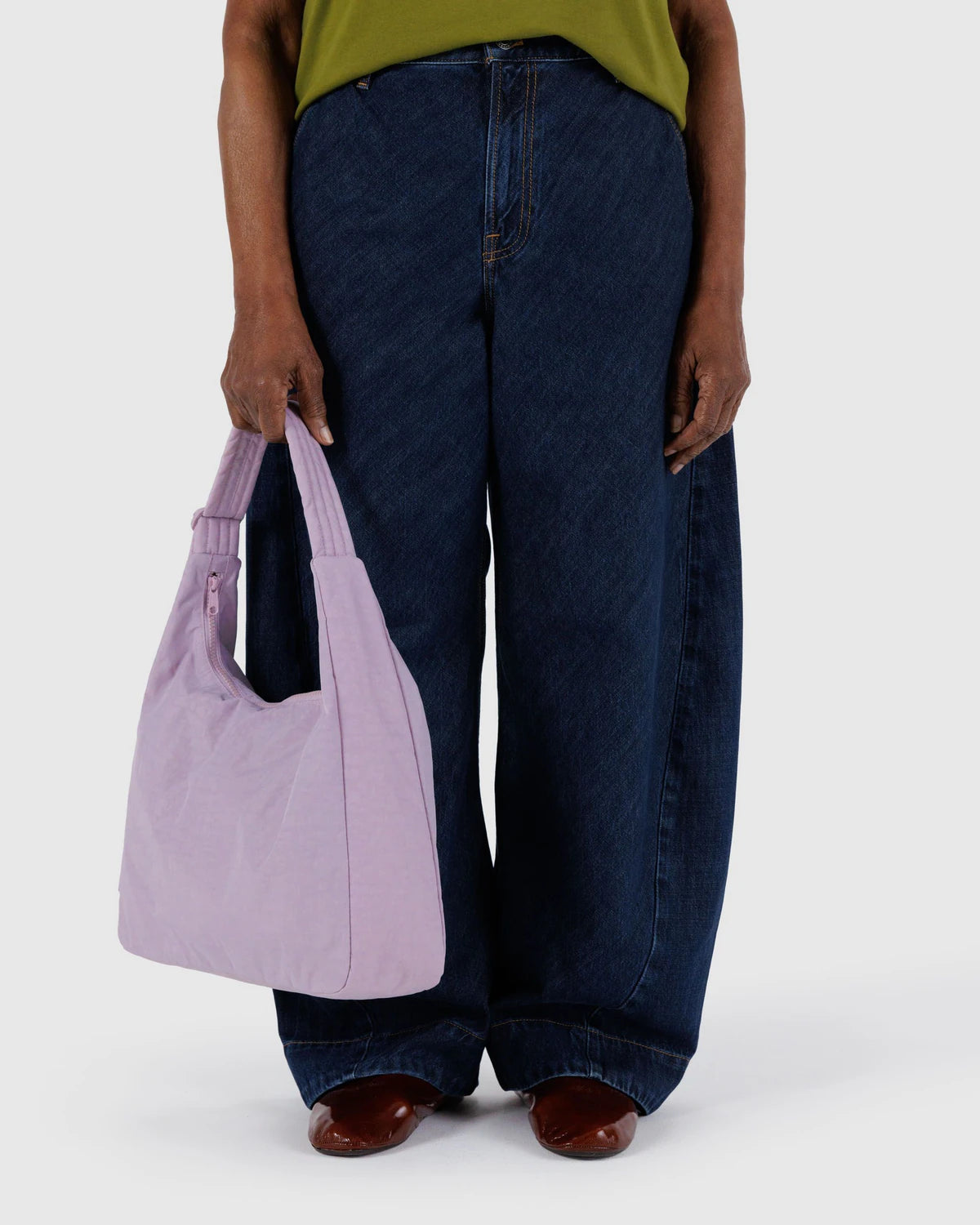 Nylon Shoulder Bag Dusty Pink