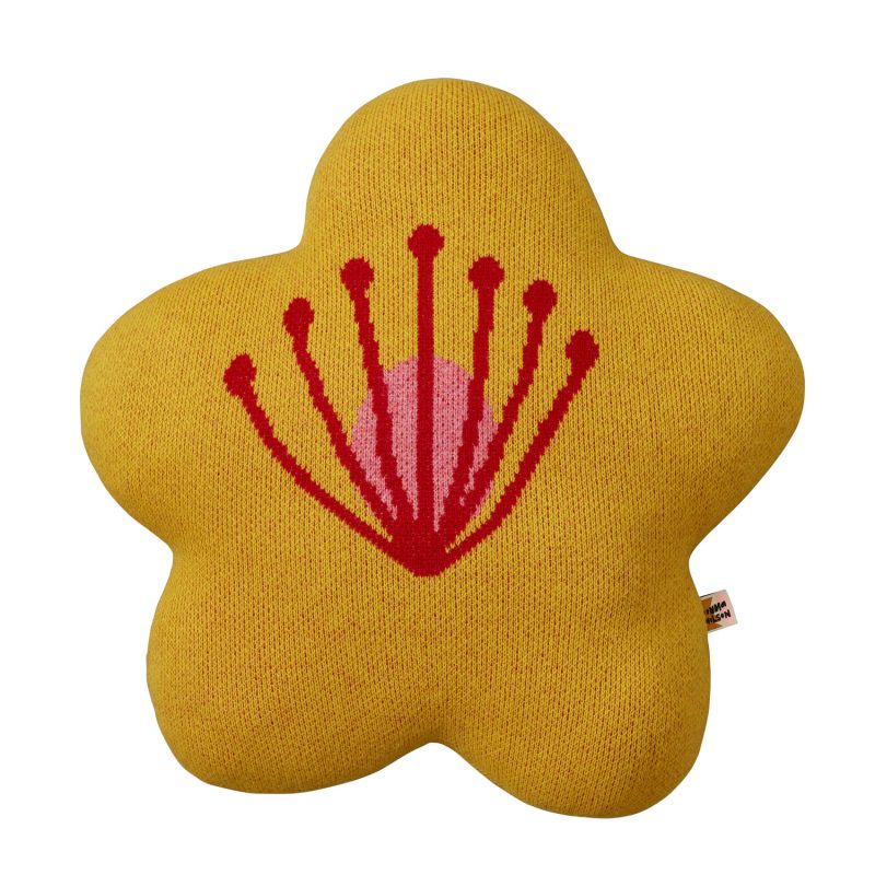 Bloom Shaped Cushion - Yellow