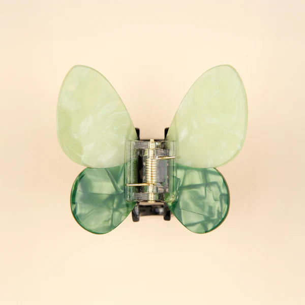 Green butterfly Hair Claw