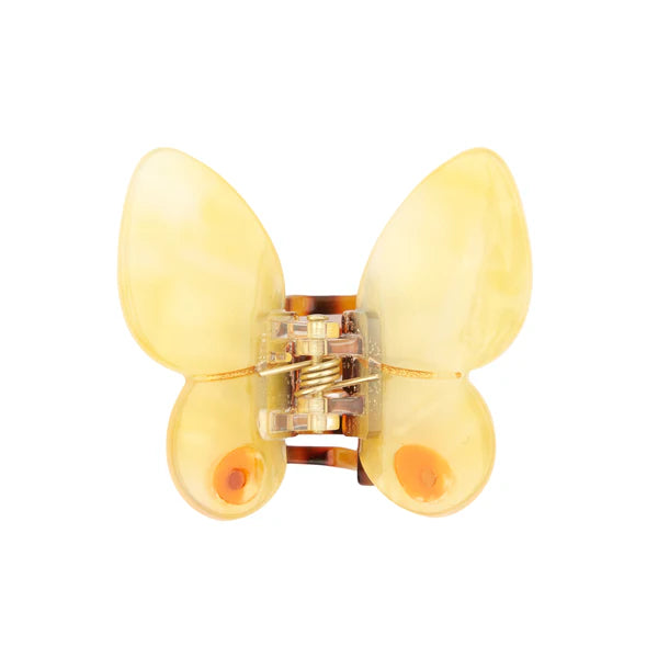 Yellow Butterfly Mini Hair Claw