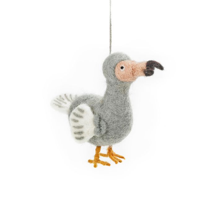 Handmade Felt Doris the Dodo Hanging Decoration