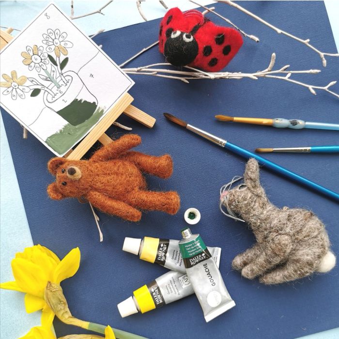 Handmade Felt Lottie Ladybird Hanging Fair trade Decoration