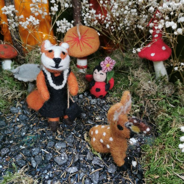 Handmade Felt Lola Ladybird Hanging Decoration