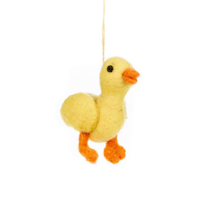 Handmade Felt Darla the Duckling Hanging Decoration