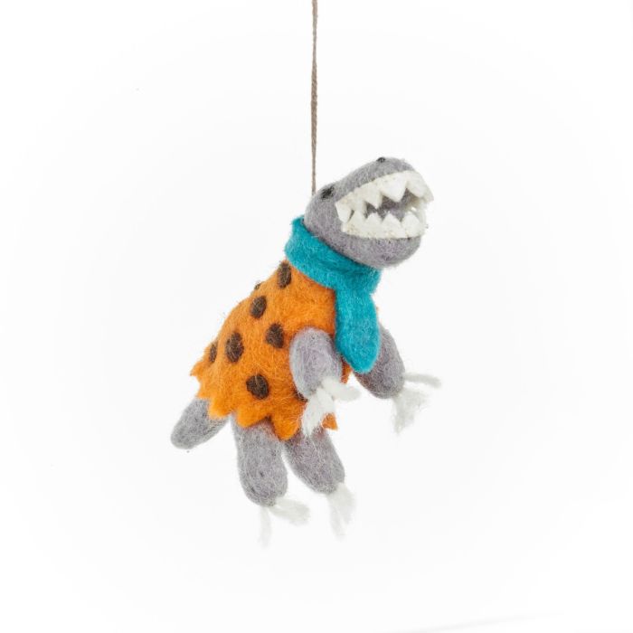 Handmade Felt DINO-mite Dinosaur Hanging Decoration
