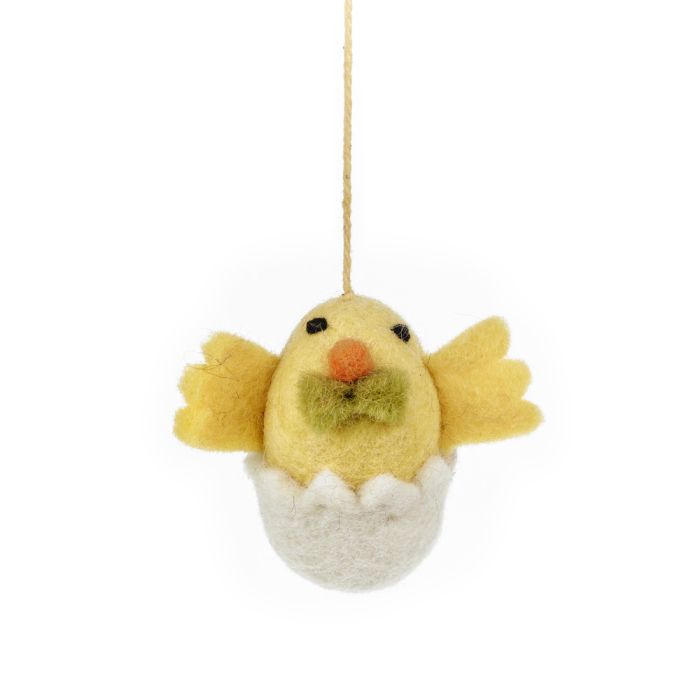 Handmade Felt Easter Besties (Set of 3) Hanging Lamb Bunny Chick Decoration Set