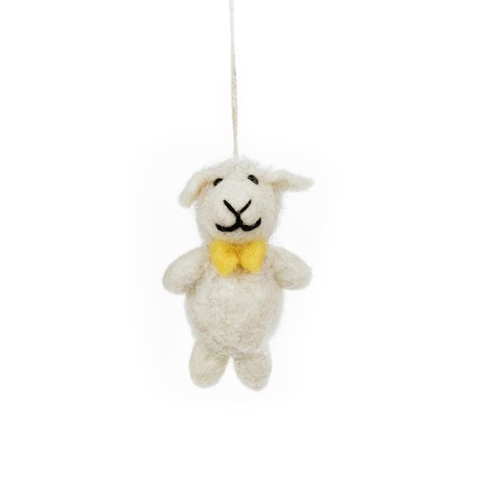 Handmade Felt Easter Besties (Set of 3) Hanging Lamb Bunny Chick Decoration Set