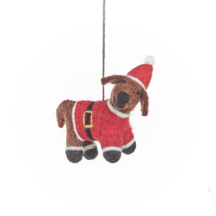 Handmade Felt Festive Favourites (Set of 3) Hanging Decorations