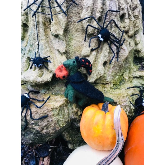 Handmade Felt Hanging Halloween Spider Decoration