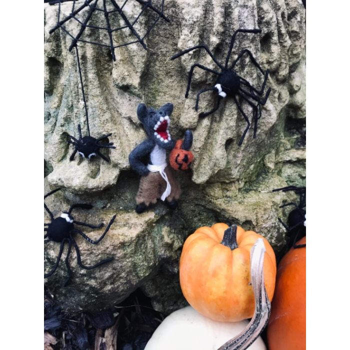 Handmade Felt Halloween Werewolf Hanging Decoration