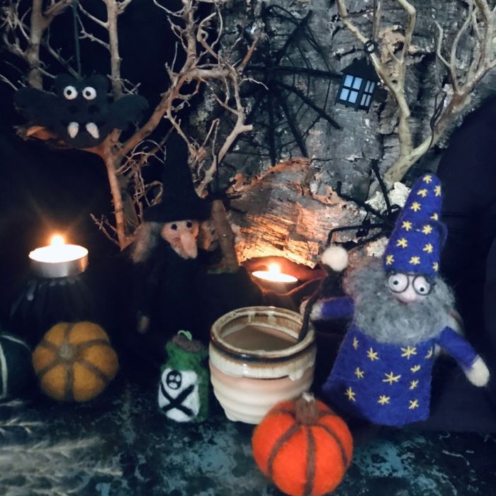 Handmade Felt Wendall the Wizard Hanging Decoration